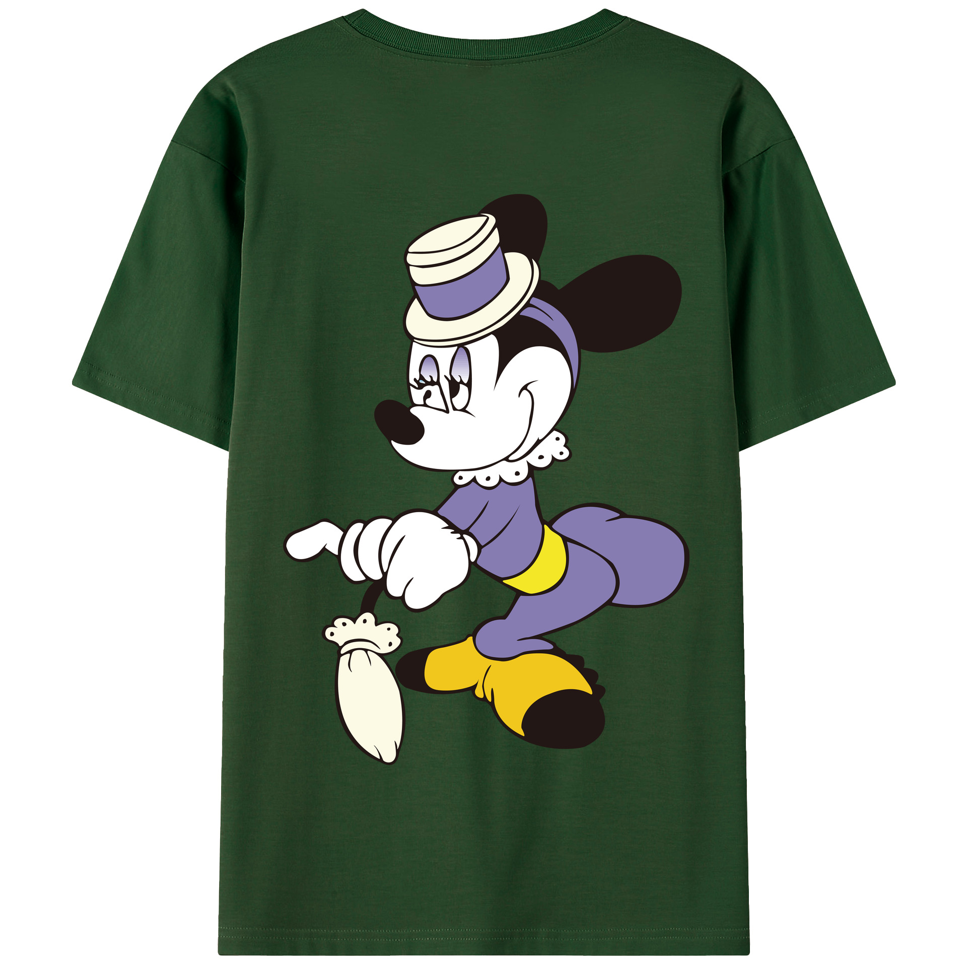 （画像用） ミッキーマウス Mickey Mouse 綿100％半袖Tシャツ（背面プリント）